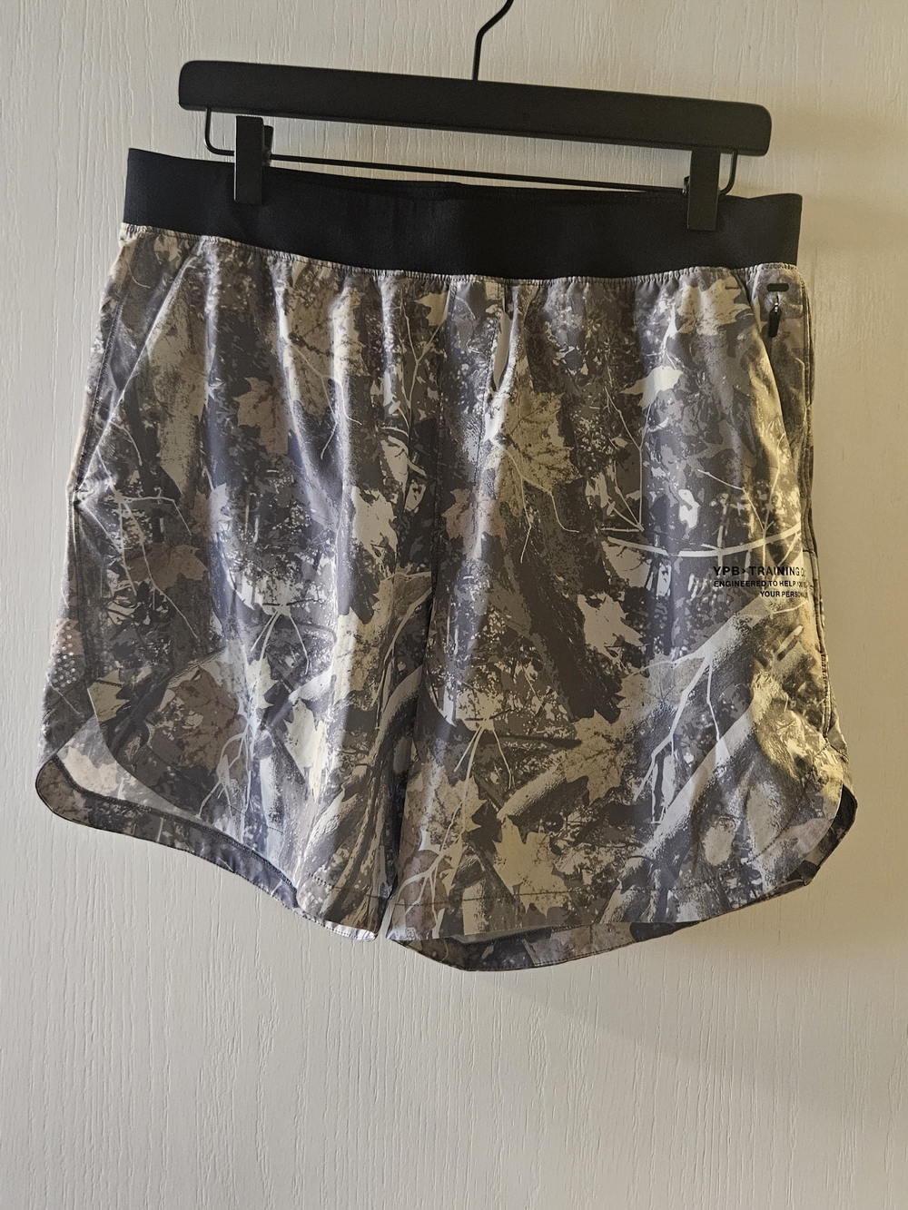 Women’s Athletic Shorts - Gray Camo